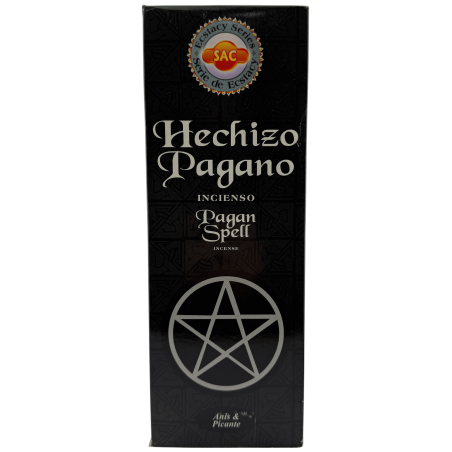Incienso SAC Hechizo Pagano - Caja de 6 paquetes hexagonales de 20 barritas 120 barritas de incienso