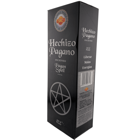 Incienso SAC Hechizo Pagano - Caja de 6 paquetes hexagonales de 20 barritas 120 barritas de incienso