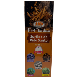 Hari Darshan Palo Santo Assortito - Confezione da 6 scatole di incenso esagonali