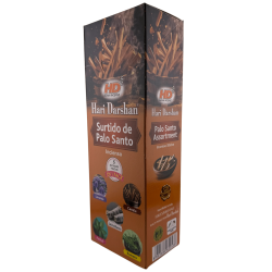 Tămâie asortată Hari Darshan Palo Santo - Cutie cu 6 cutii hexagonale de tămâie