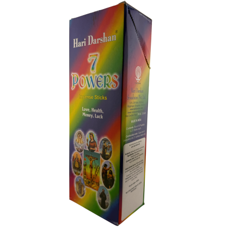 Incienso 7 Poderes Hari Darshan - Caja de 6 cajitas de incienso hexagonales