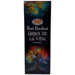 Hari Darshan Levensboom wierook - Doos met 6 zeshoekige wierookdoosjes