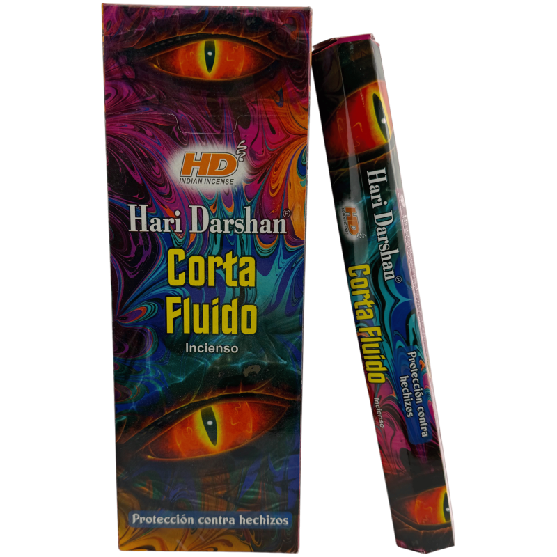 Incenso Hari Darshan Fluid Cutting - Caixa com 6 caixas hexagonais de incenso.-Incenso Hexagonal Hari Darshan-HOSTENATURA