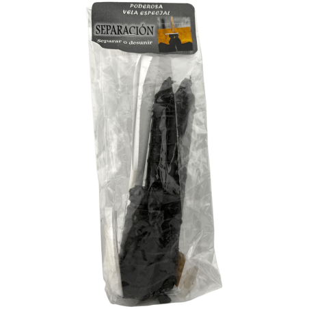Bougie de séparation spéciale puissante 20x3cm - Contient des poudres et un rituel - Pour séparer ou briser