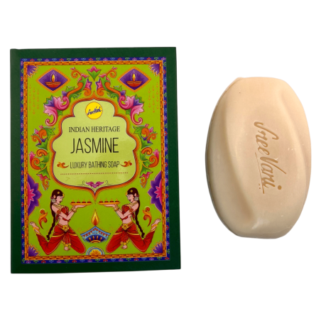 SREE VANI Indisk Heritage Jasmine Badtvål - 75g Bar