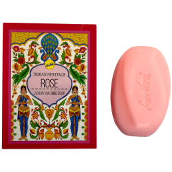 SREE VANI Mydło kąpielowe Indian Heritage Roses – kostka 75 g
