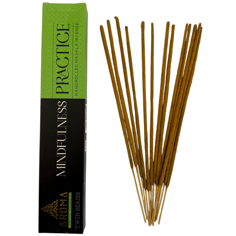 Incenso Masala per la pratica della consapevolezza - Fragranze AROMA - Confezione da 15 g-Fragranze aromatiche di incenso della serie Twin-HOSTENATURA