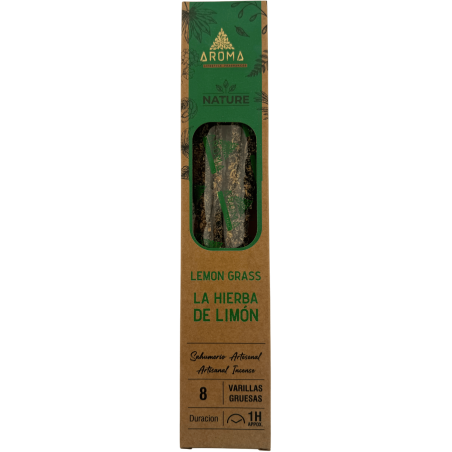 Incenso de Capim Limão Orgânico AROMA Nature Capim Limão - caixa de 20gr.