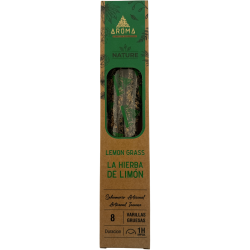 Cutie de tămâie cu lemongrass organic AROMA Nature - 12 cutii a câte 8 bețișoare groase