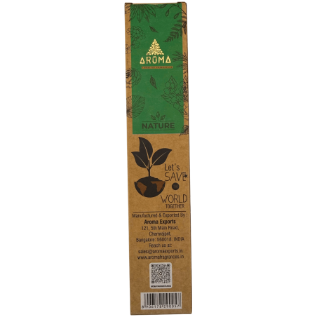 Pack 3x Incienso Orgánico Hierba de Limón Lemongrass AROMA Nature - 8 varillas 1h duración
