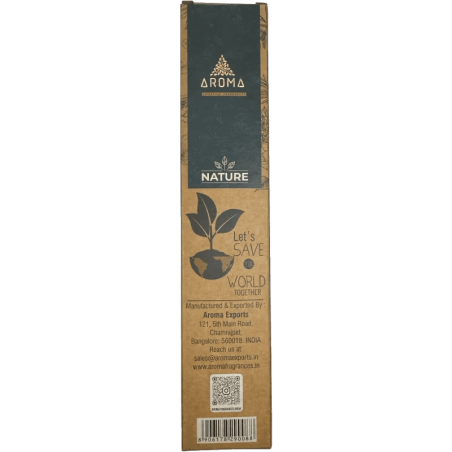 Yagra パロサント オーガニックお香 3本セットAROMA Nature - スティック8本入り、持続時間1時間