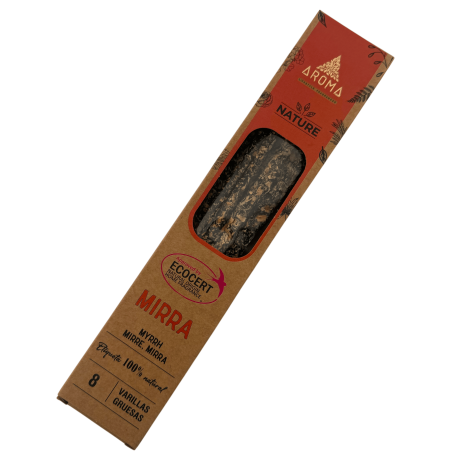 Incienso Orgánico Mirra AROMA Nature Myrrh - Cajita de 20gr.