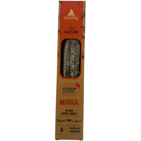 Incienso Orgánico Mirra AROMA Nature Myrrh - Cajita de 20gr.