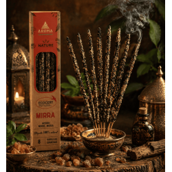Pack 3x Incienso Orgánico Mirra AROMA Nature - 8 varillas 1h duración