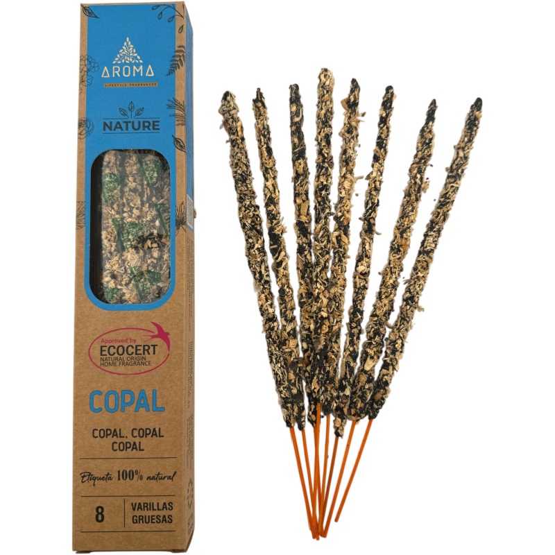 Incienso Orgánico Copal AROMA Nature - Cajita de 20gr.-Incienso Orgánico Nature Aroma Fragrances-HOSTENATURA