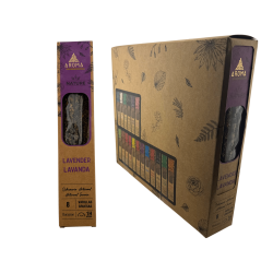 AROMA Nature Organic Lavender Incense Box - 12...