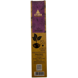 AROMA Nature Organic Lavender Incense Box - 12 boxes of 8 thick sticks