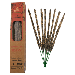 Pudełko z organicznym kadzidłem AROMA Nature - 12 pudełek po 8 grubych pałeczek