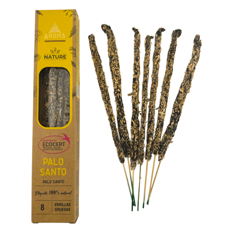Biologische Palo Santo wierook AROMA Nature - Doosje van 20 g-Biologische wierook Natuuraromageuren-HOSTENATURA