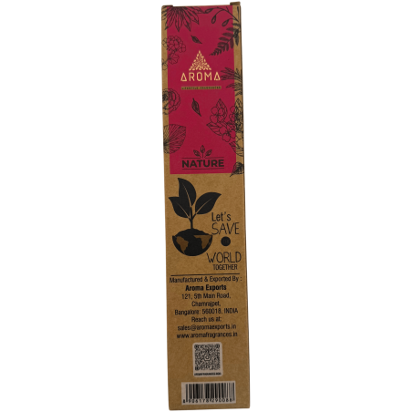 علبة بخور إكليل الجبل العضوي AROMA ناتشر - 12 علبة تحتوي على 8 أعواد سميكة