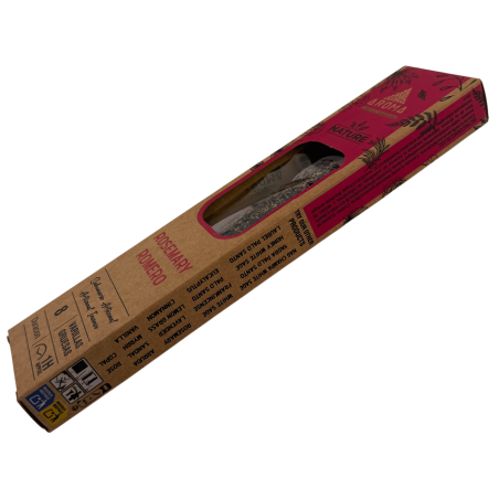 Caixa Encens Orgànic Romero AROMA Nature - 12 capsetes de 8 barretes gruixudes