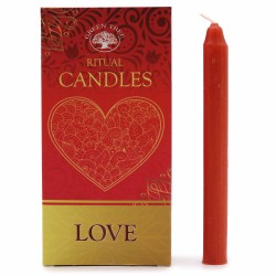 Conjunto de 10 velas vermelhas - Amor - Velas mágicas encantadas