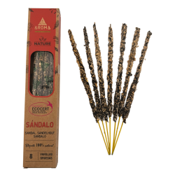 Pack 3x Encens Orgànic Sàndal AROMA Nature - 8 varetes 1h durada