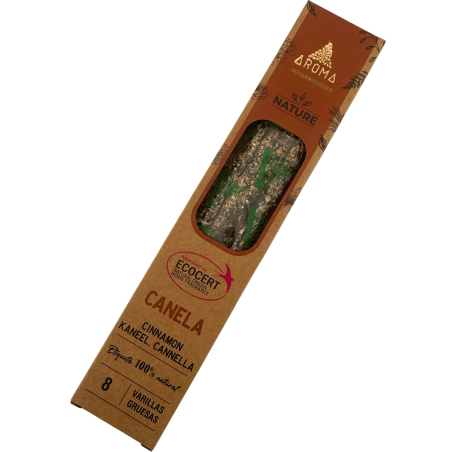 Incienso Orgánico Canela AROMA Nature Cinnamon - Cajita de 20gr.