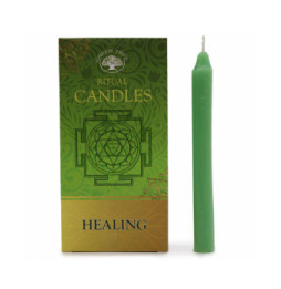 Conjunto de 10 velas verdes - Curación - Velas mágicas hechizadas