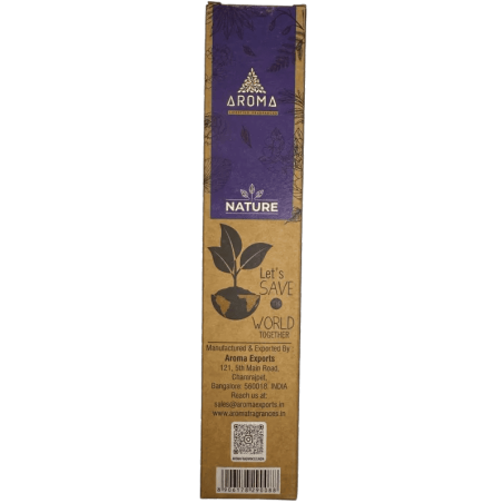 Pack 3x Incienso Orgánico Nag Champa y Salvia Blanca AROMA Nature - 8 varillas 1h duración