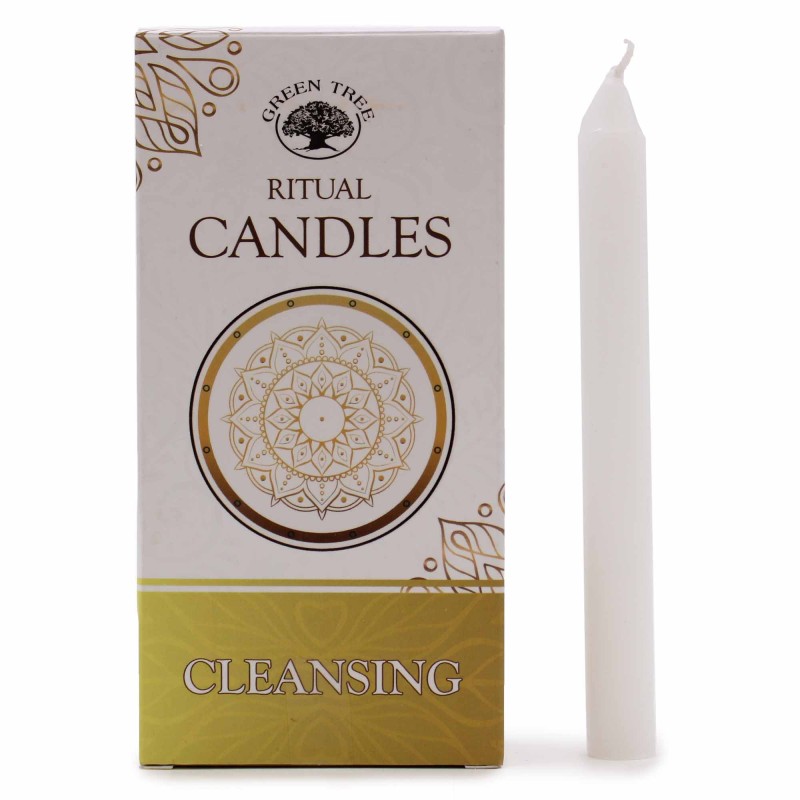 Conjunto de 10 velas - Limpeza - Velas mágicas-VELAS RITUAIS-HOSTENATURA