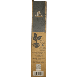 Kadzidełka organiczne w pudełku z miodem i białą szałwią AROMA Nature - 12 pudełek po 8 grubych patyczków
