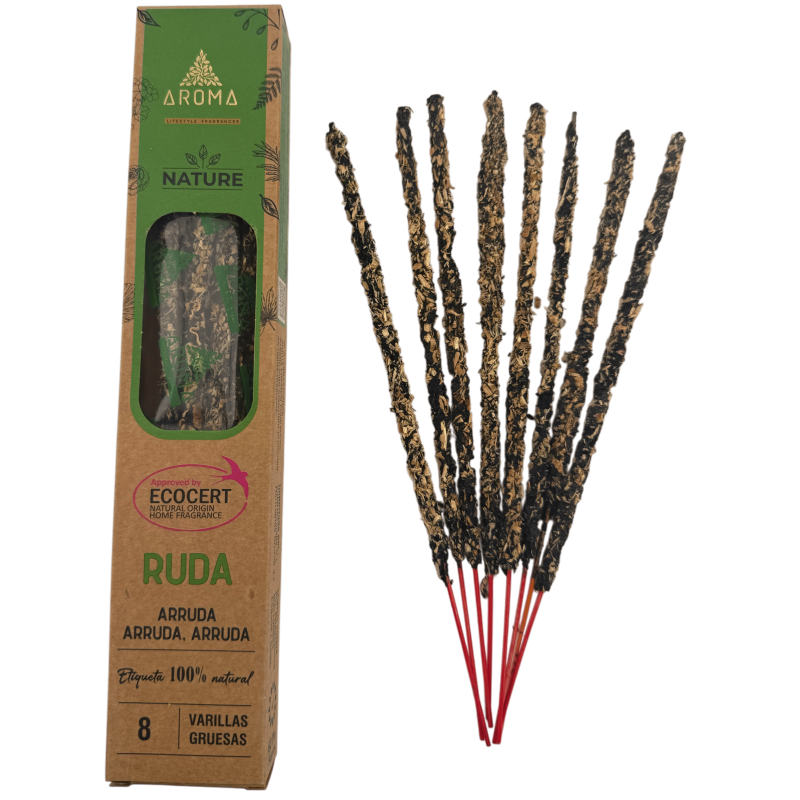 Incenso di ruta biologica AROMA Nature Rue - Confezione da 20 g-Fragranze aromatiche naturali di incenso biologico-HOSTENATURA