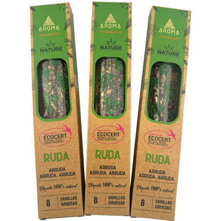 3-pack ekologisk vinrökning AROMA Nature - 8 pinnar, 1 timmes varaktighet