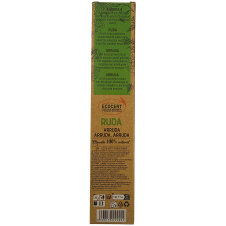Pacote com 3 Incensos de Arruda Orgânica AROMA Nature - 8 varetas, duração de 1 hora