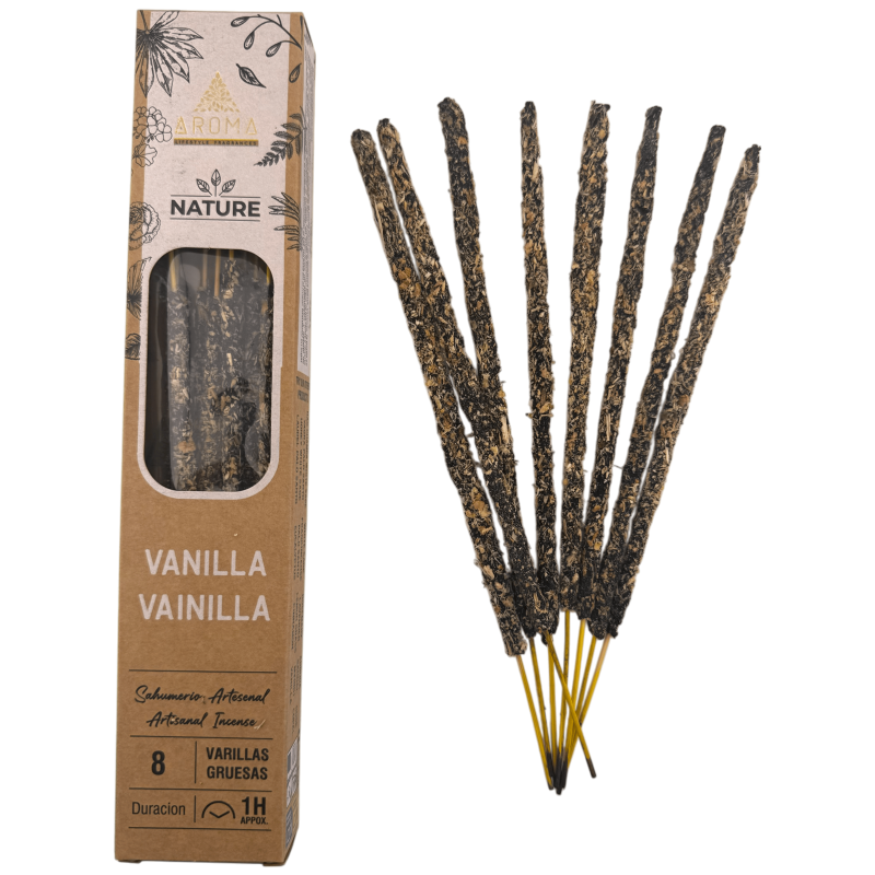 بخور الفانيليا العضوي AROMA ناتشر فانيليا - علبة 20 غرام-عطور عطرية طبيعية من البخور العضوي-HOSTENATURA