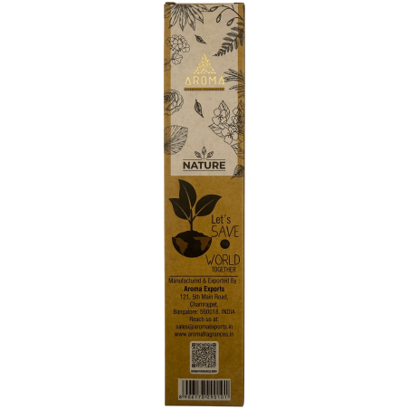 Incenso de Baunilha Orgânica AROMA Nature Vanilla - Caixa com 20g