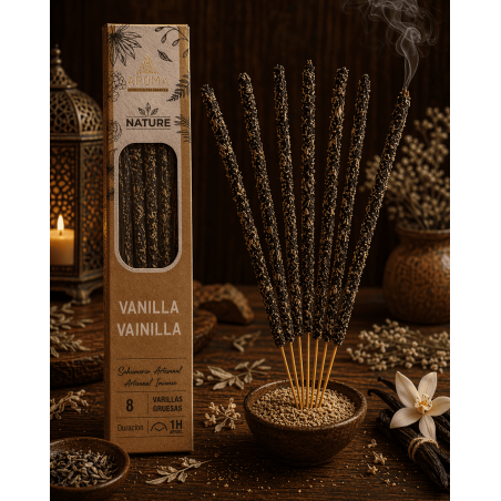 Encens Orgànic Vainilla AROMA Nature Vanilla - Caixeta de 20gr.