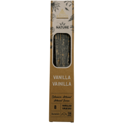 AROMA Nature Biologische Vanille Wierook Doos - 12 doosjes van 8 dikke stokjes