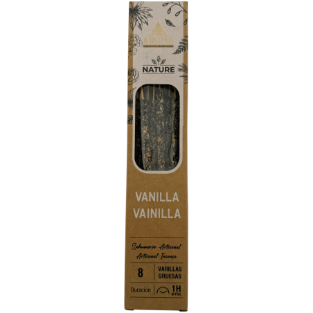 Cutie de tămâie AROMA Nature Organic Vanilie - 12 cutii a câte 8 bețișoare groase