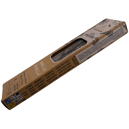 Pachet de tămâie AROMA Nature Organic Vanilie - 8 bețișoare, durată 1 oră