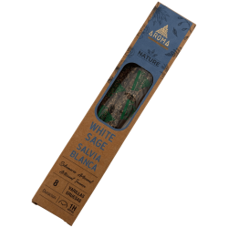 Organisk rökelse med vit salvia AROMA Naturlig vit salvia - 20g förpackning