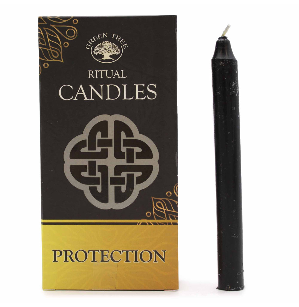 Conjunto de 10 velas Negras - Protección - Velas mágicas