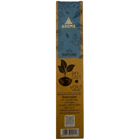 Cutie de tămâie organică cu salvie albă AROMA Nature - 12 cutii a câte 8 bețișoare groase