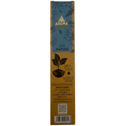 Pack of 3 Organic White Sage Incense AROMA Nature - 8 sticks, 1 hour duration