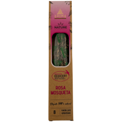 3er-Pack Bio-Hagebutten-Räucherstäbchen AROMA Nature – 8 Stäbchen, Brenndauer 1 Stunde