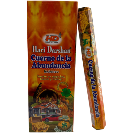 Incenso Hari Darshan Chifre da Abundância - Caixa com 6 caixas de incenso hexagonais
