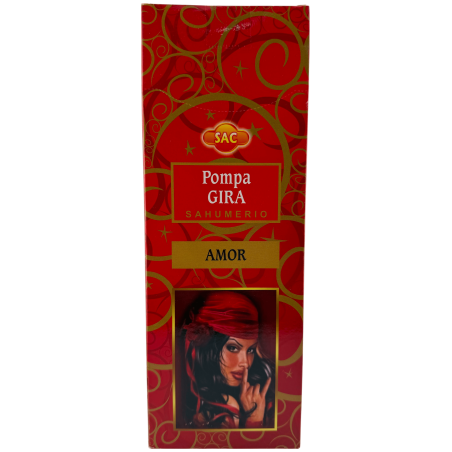 Encens SAC Pompa Gira - Boîte de 6 paquets hexagonaux de 20 bâtonnets chacun, soit 120 bâtonnets d'encens