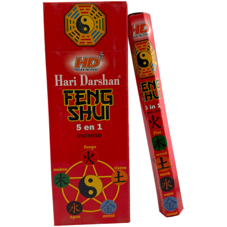 Feng Shui Hari Darshan wierook - Doos met 6 zeshoekige wierookdoosjes