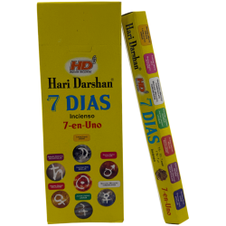 Tămâie Hari Darshan pentru 7 zile - Cutie cu 6 cutii hexagonale de tămâie